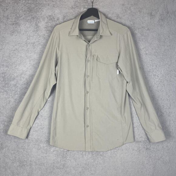 Columbia Shirt Mens Small Omni-Shield Long Sleeve Stretch Performance Hiking - Picture 1 of 10